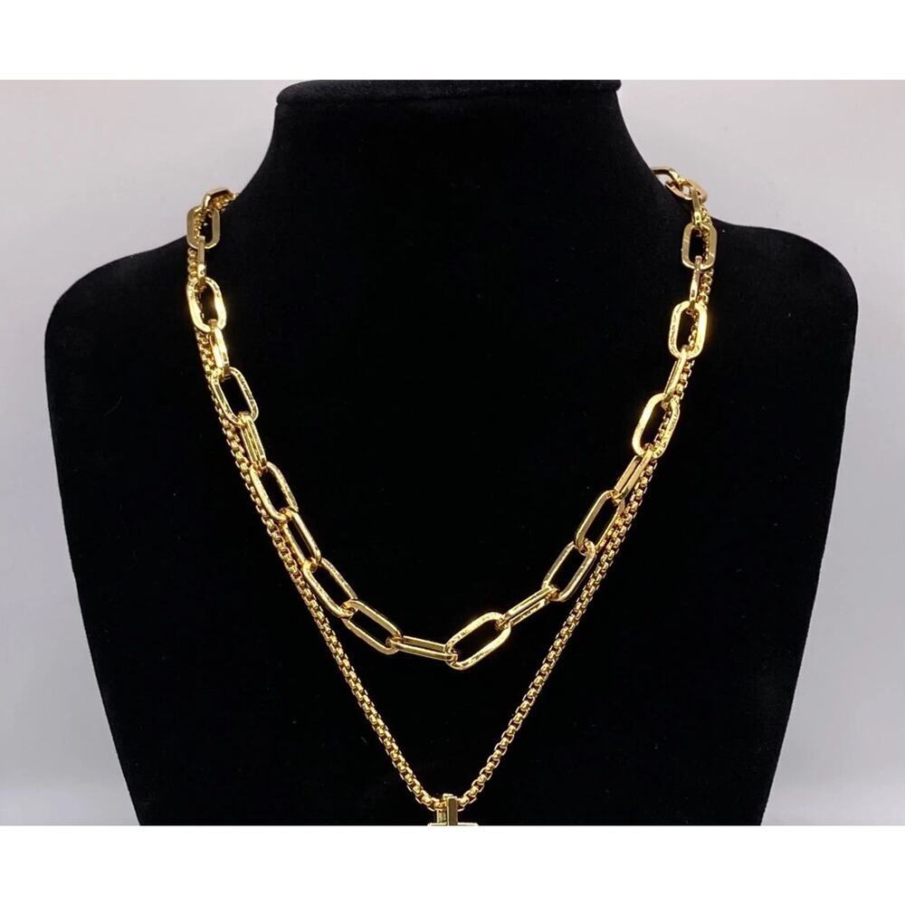 Melanie Clara Fortune Collection Double Layer Chain New In Box